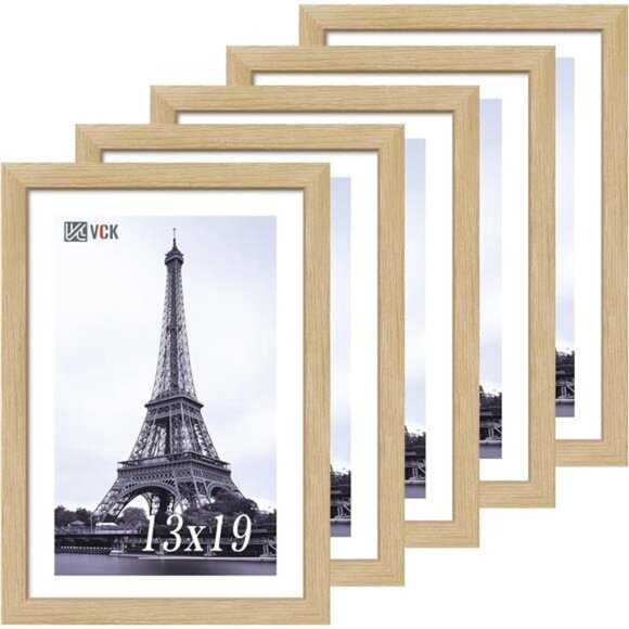 New 13x19 Oak Wood Frame for Poster & Picture Natural Solid Wood Photo Frames